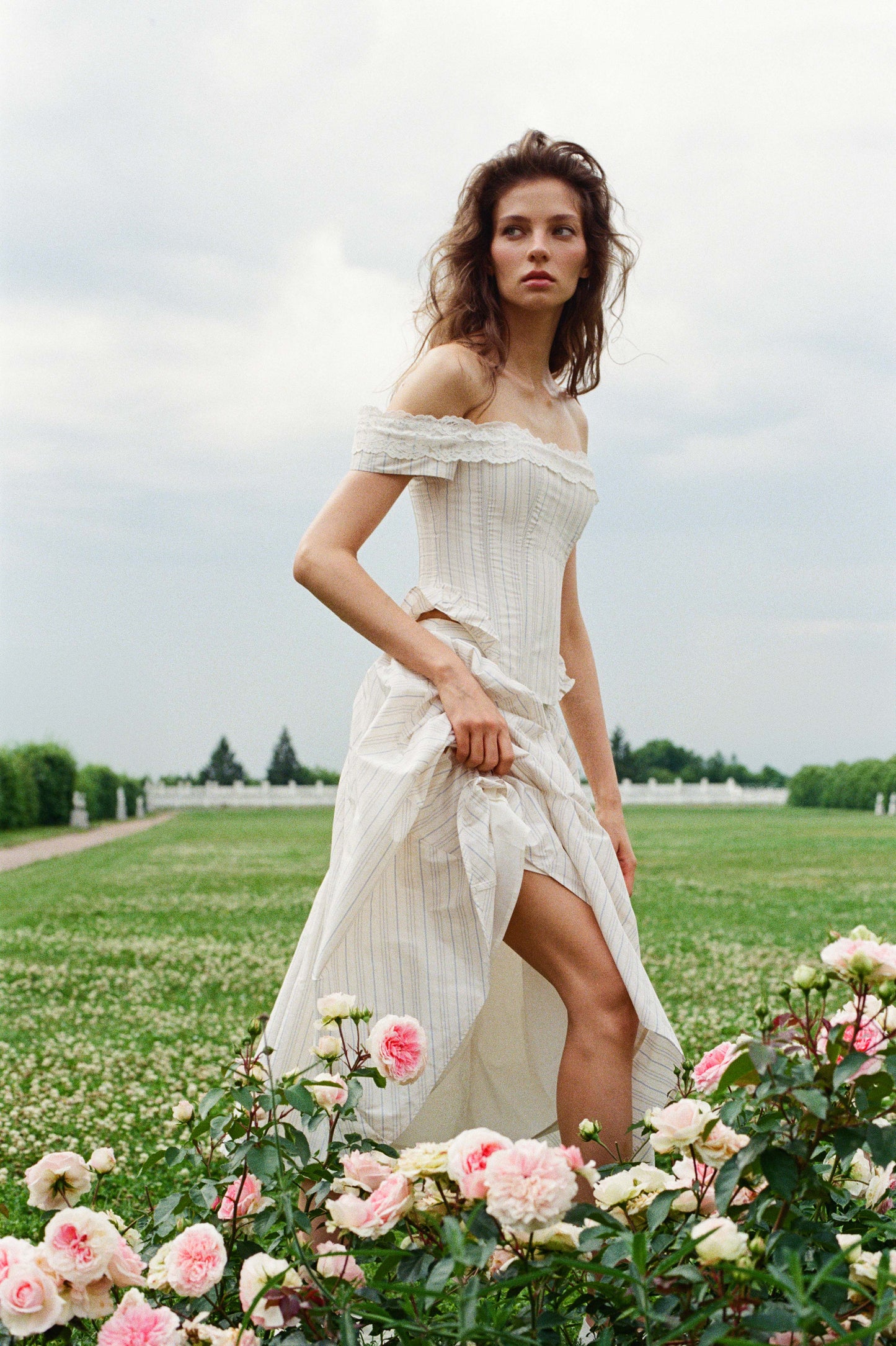 FLARED MIDI SKIRT