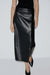 FAUX LEATHER PENCIL SKIRT