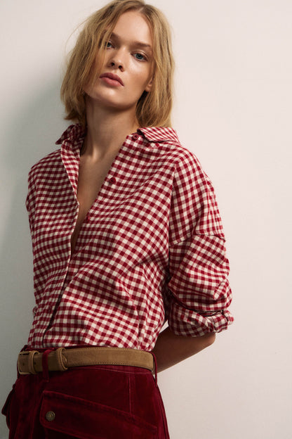BEIGE/RED