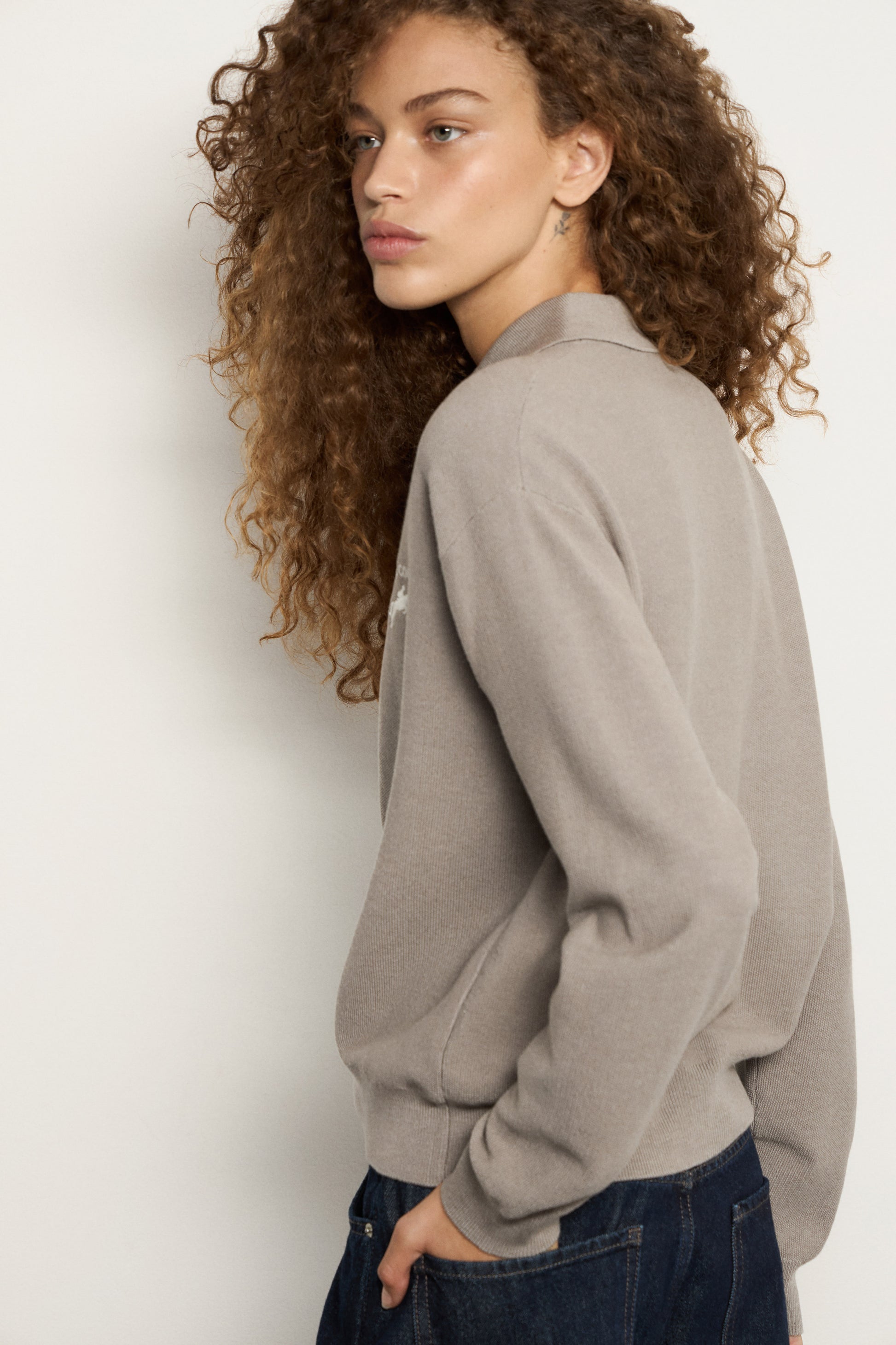 GREY BEIGE MELANGE