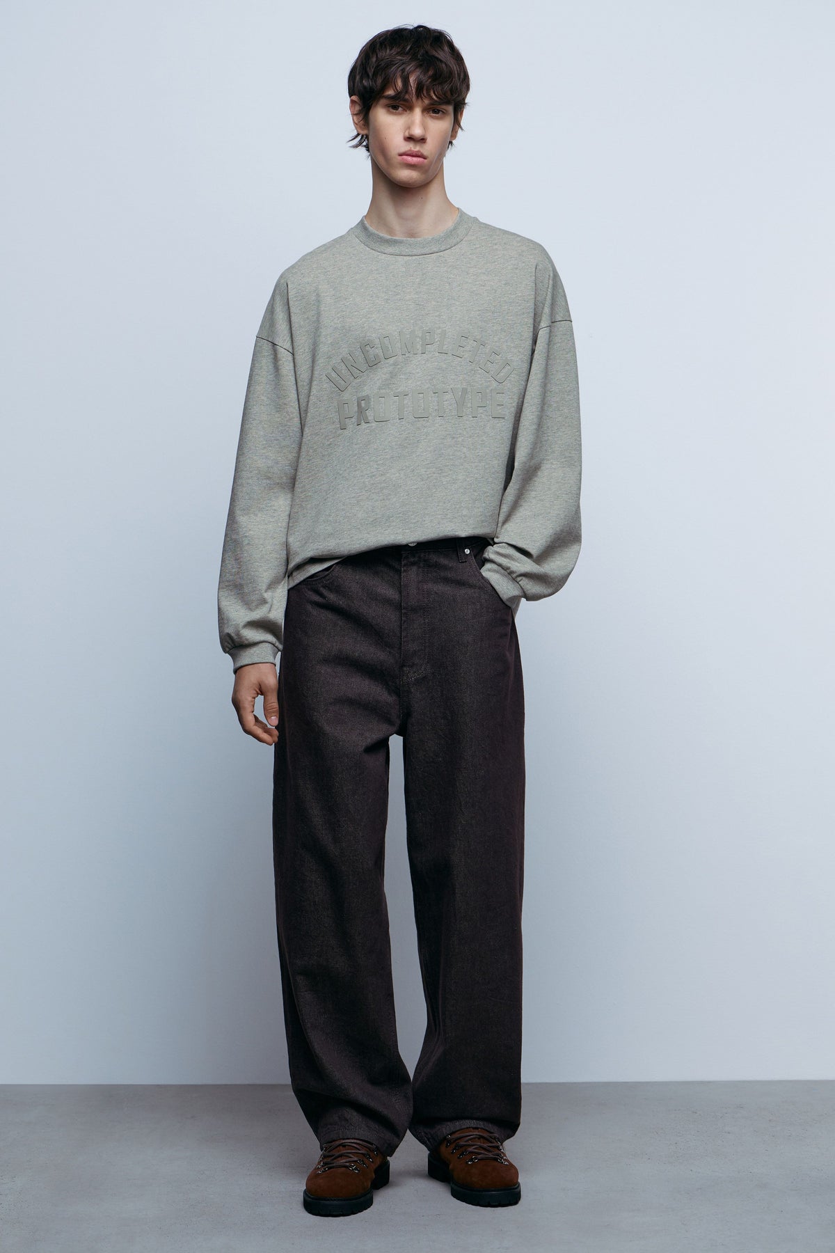 GREY BEIGE MELANGE