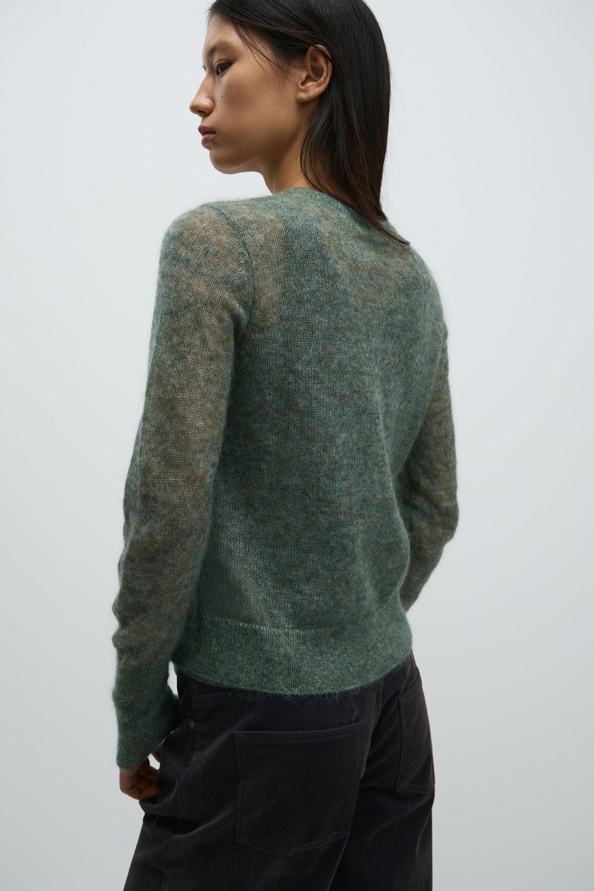 GRAY-GREEN MELANGE