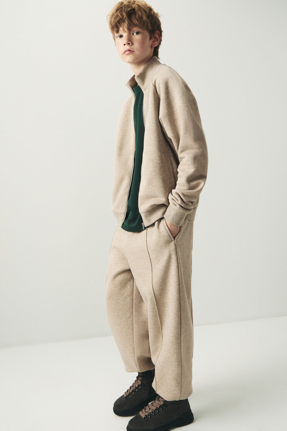 GREY BEIGE MELANGE