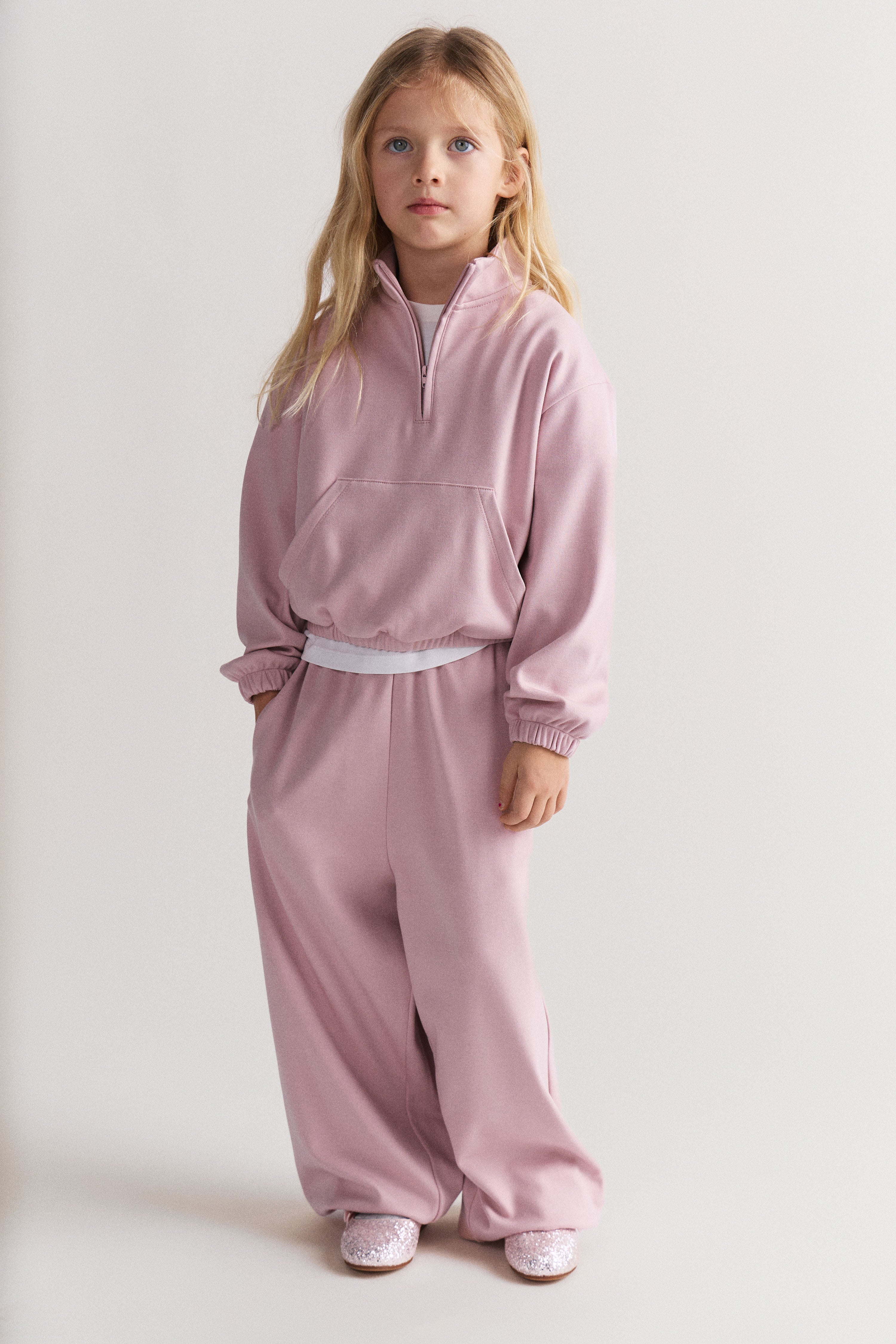 BRUSHED FINE-KNIT JOGGERS