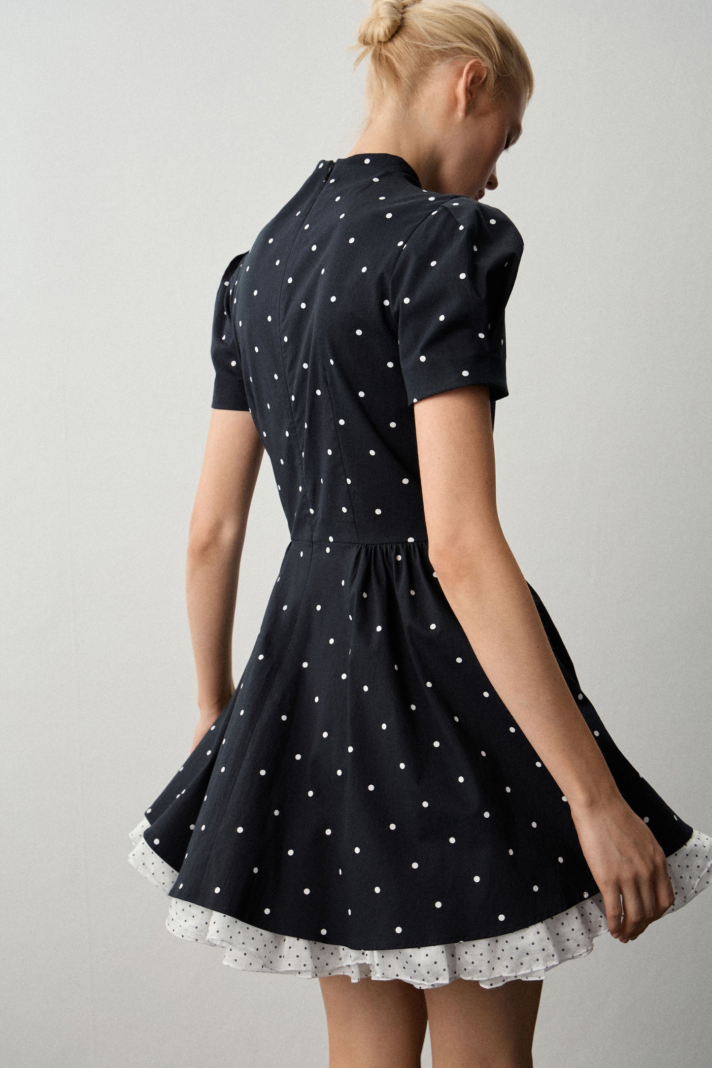 RUFFLED MINI DRESS