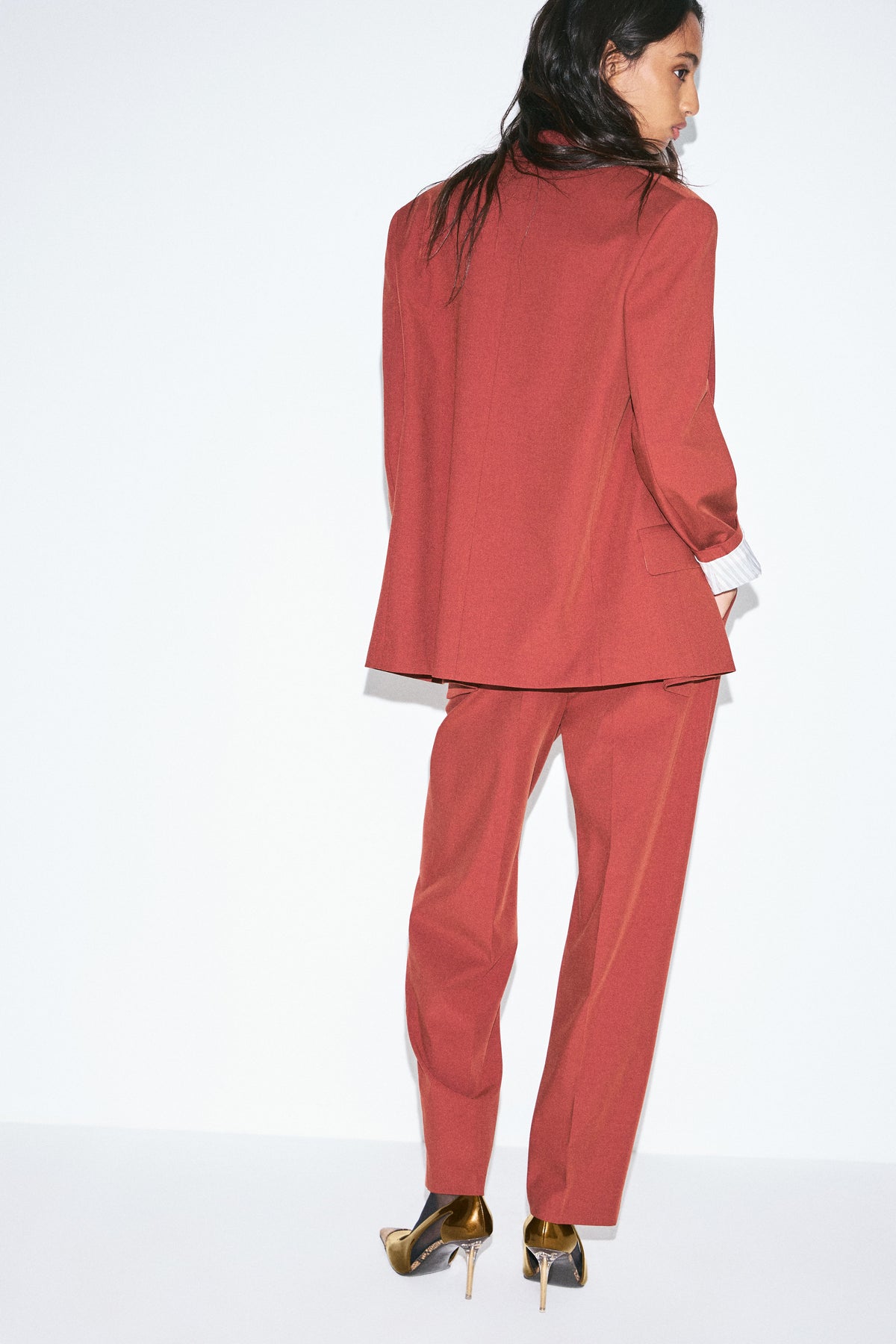 CREASE-FRONT TROUSERS