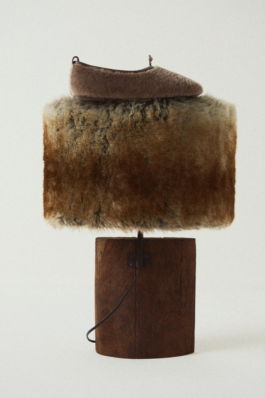 SHEARLING BALLET FLATS