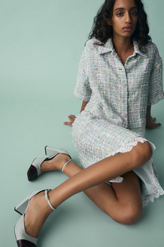 PATTERNED LEATHER SHOES