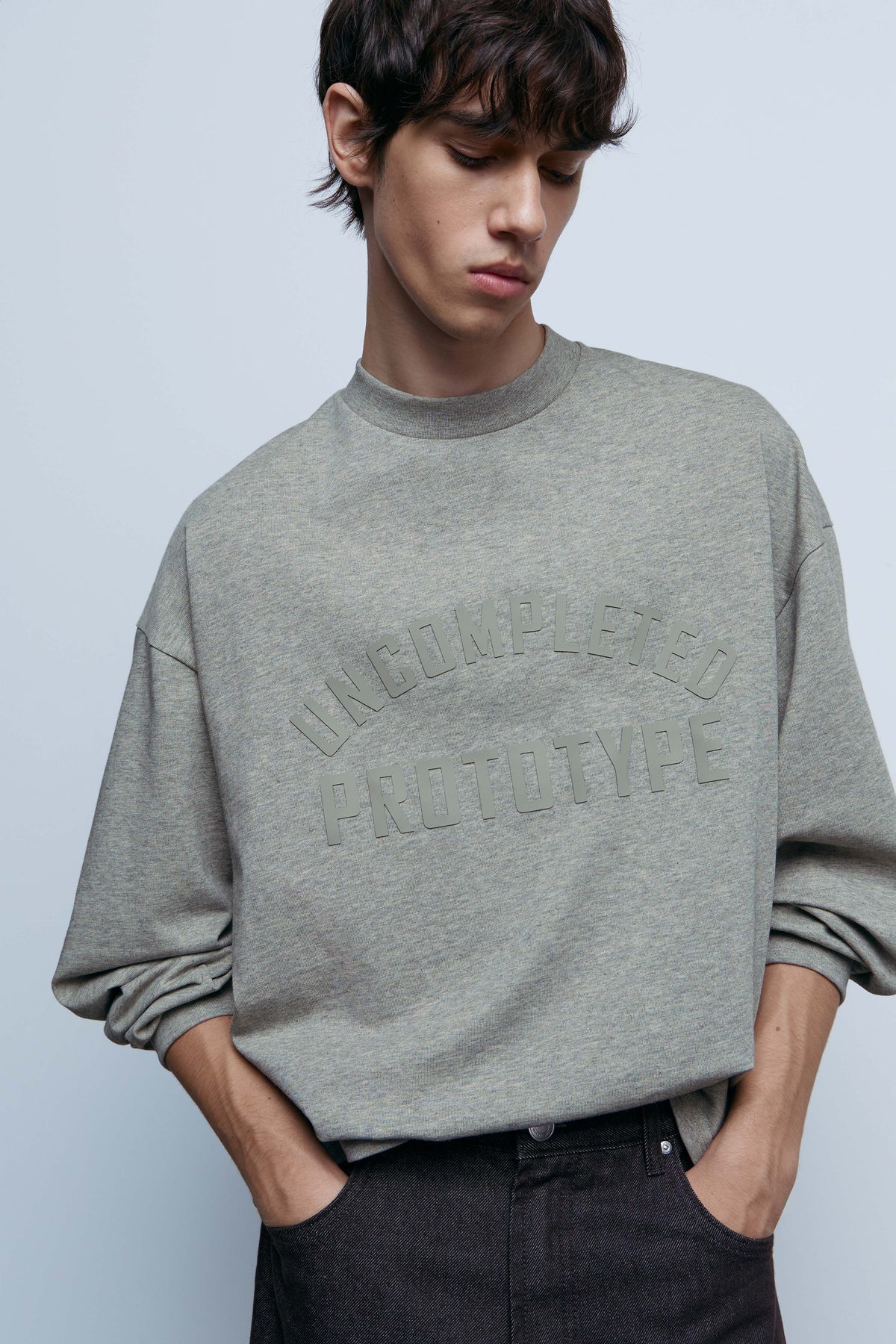 GREY BEIGE MELANGE