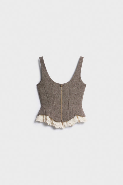 GRAY BROWN MELANGE